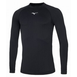 Mizuno Maglia Termica Intima Core Manica Lunga Nero/Bianco